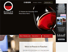 Tablet Screenshot of baslerweinmesse.ch